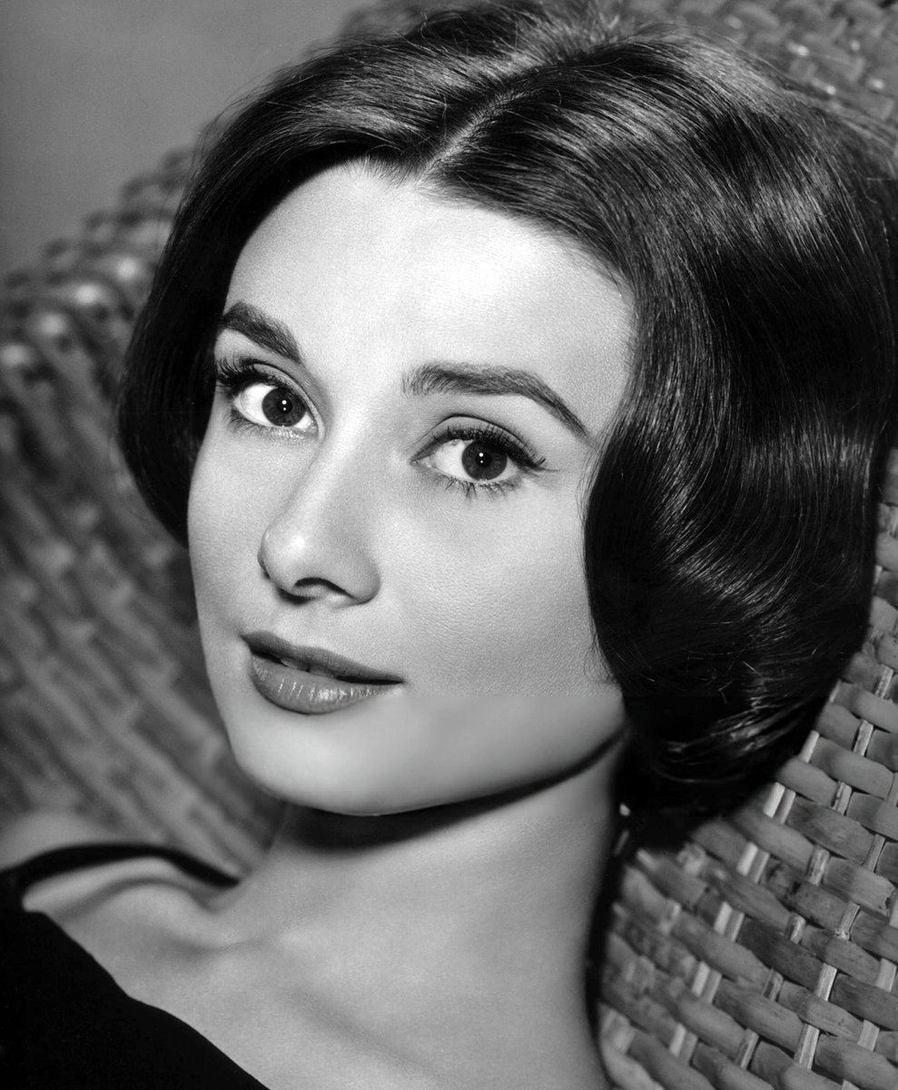HGACinema's tweet image. Audrey Hepburn photographed by Bert Six, 1957.