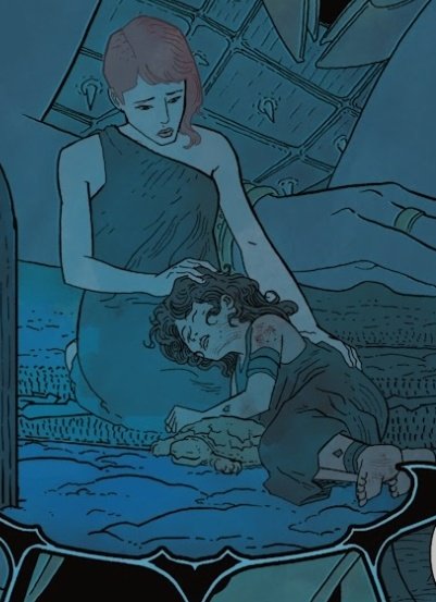 RainyWombat's tweet image. Young Diana and the turtle she saved in Absolute Wonder Woman #10