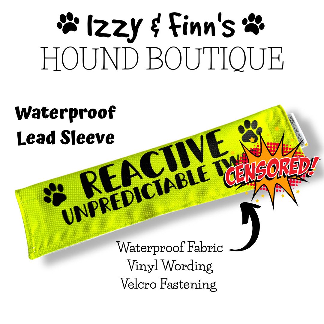 The Reactive - Unpredictable Tw*t lead sleeve covers are now live on the website 

I’ve just added this cheeky slogan for now but I can make different slogans and potentially different colours too

izzyandfinns.co.uk/izzyandfinnssh…