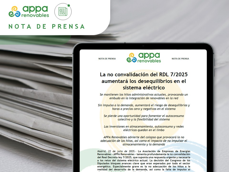 🟢 La no convalidación del RDL 7/2025 aumentará los desequilibrios en el sistema eléctrico

📰👉🏼 appa.es/la-no-convalid…
