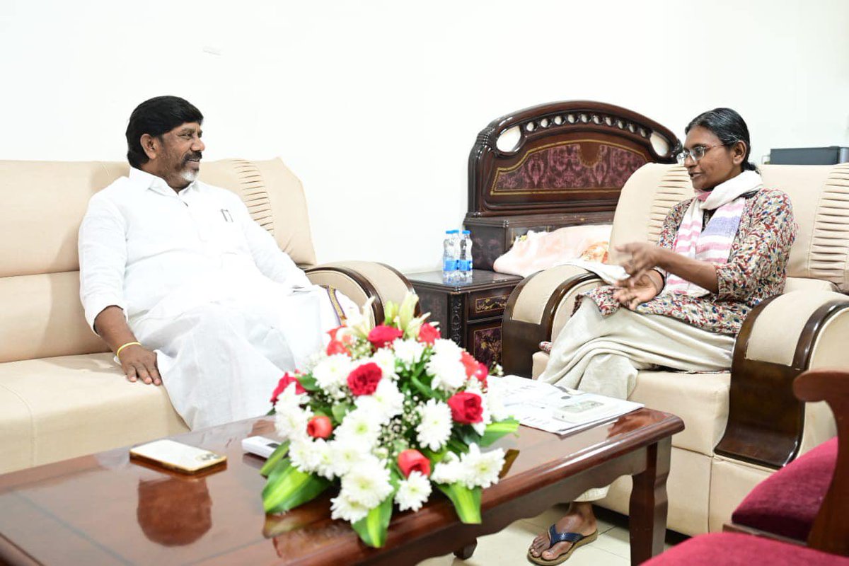 Bhatti Vikramarka Mallu (@bhatti_mallu) on Twitter photo Birthday greetings to AICC Telangana Incharge <a href="/MNatarajanINC/">Meenakshi Natarajan</a> Ji. Wishing her health, happiness, and continued success. Birthday greetings to AICC Telangana Incharge <a href="/MNatarajanINC/">Meenakshi Natarajan</a> Ji. Wishing her health, happiness, and continued success.