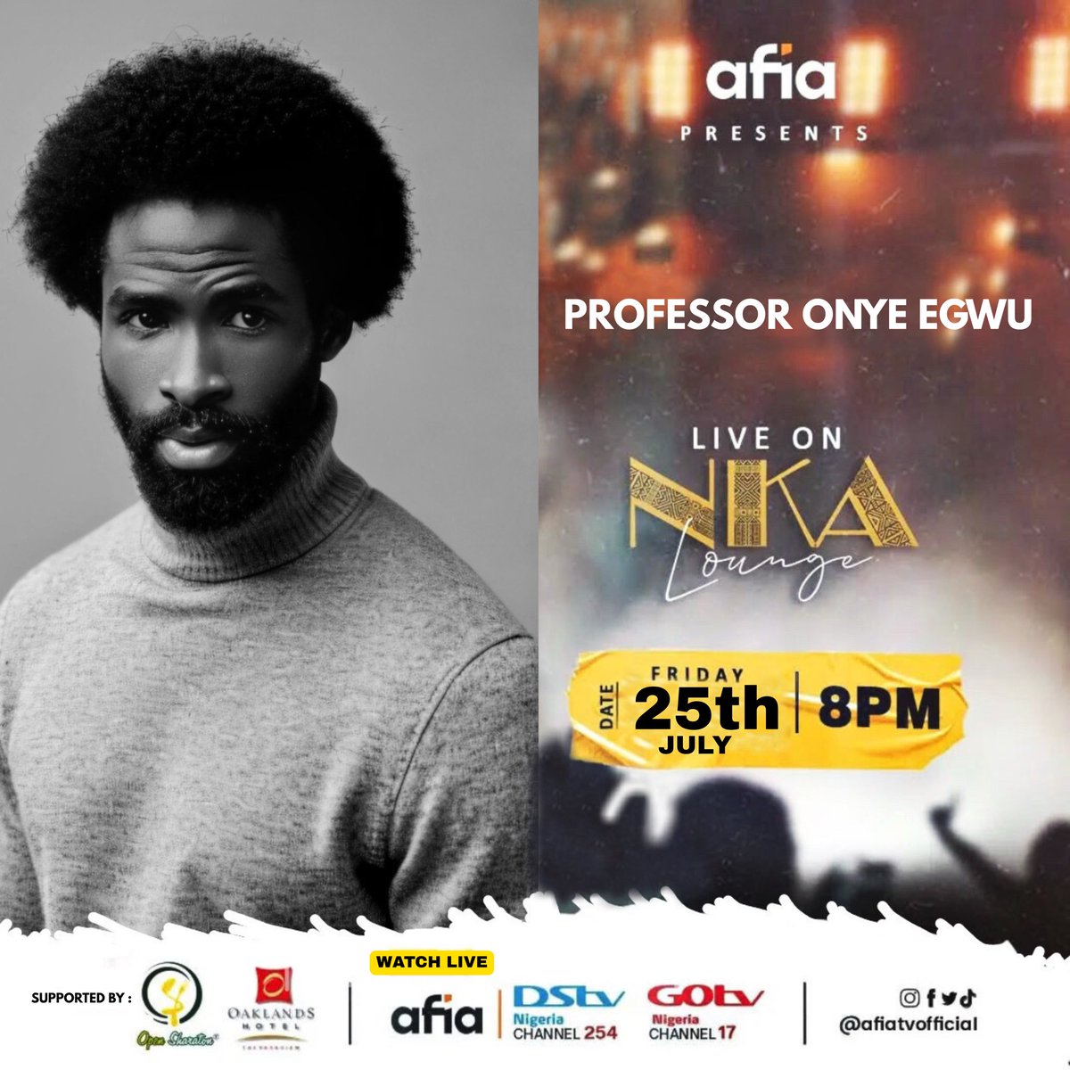 Enugu this weekend! 

Tune in to your Dstv Nigeria Channel 254 and Gotv Nigeria Channel 17 on Friday 25th July with Afia Tv 

Golden penny foodfest on 26th July at Ngwo Park Ụwani Enugu
