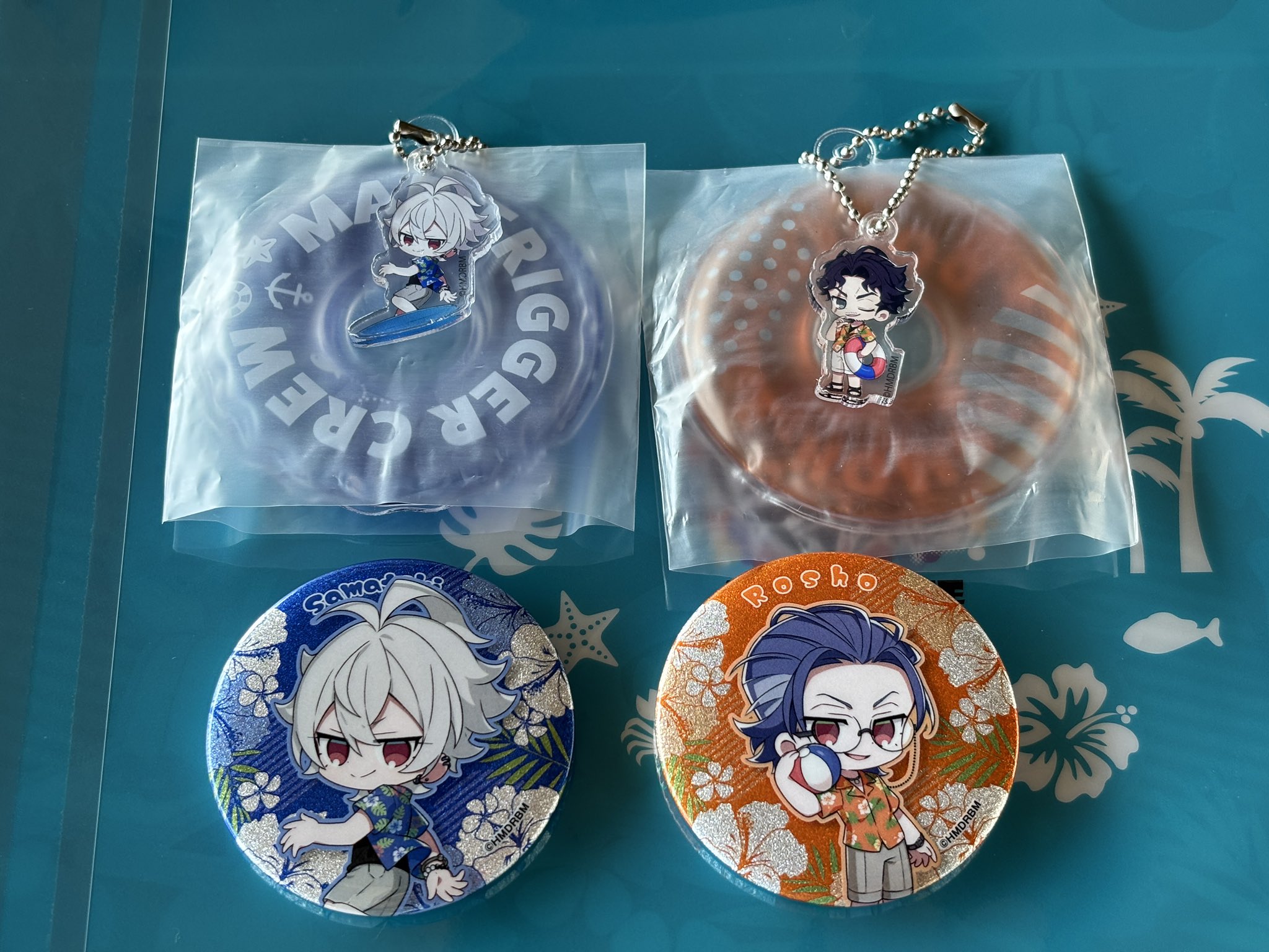 ヒプマイ◆左馬刻◆海の家◆アクスタ◆浮き輪キーホルダー ヒプマイ◇左馬刻◇海の家◇アクスタ◇浮き輪キーホルダー