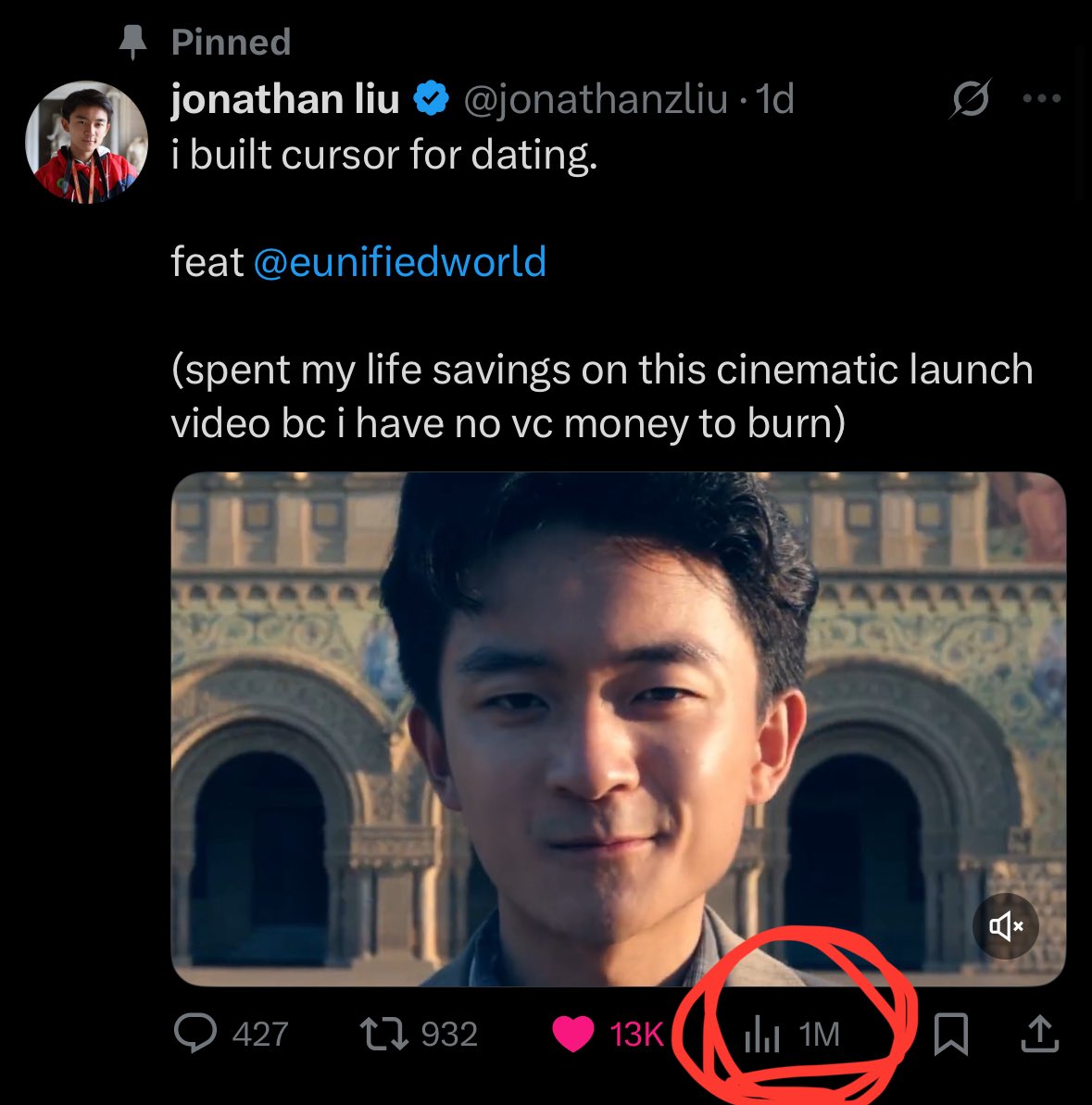 1 million views.

my life is now complete.

$10k MRR next.