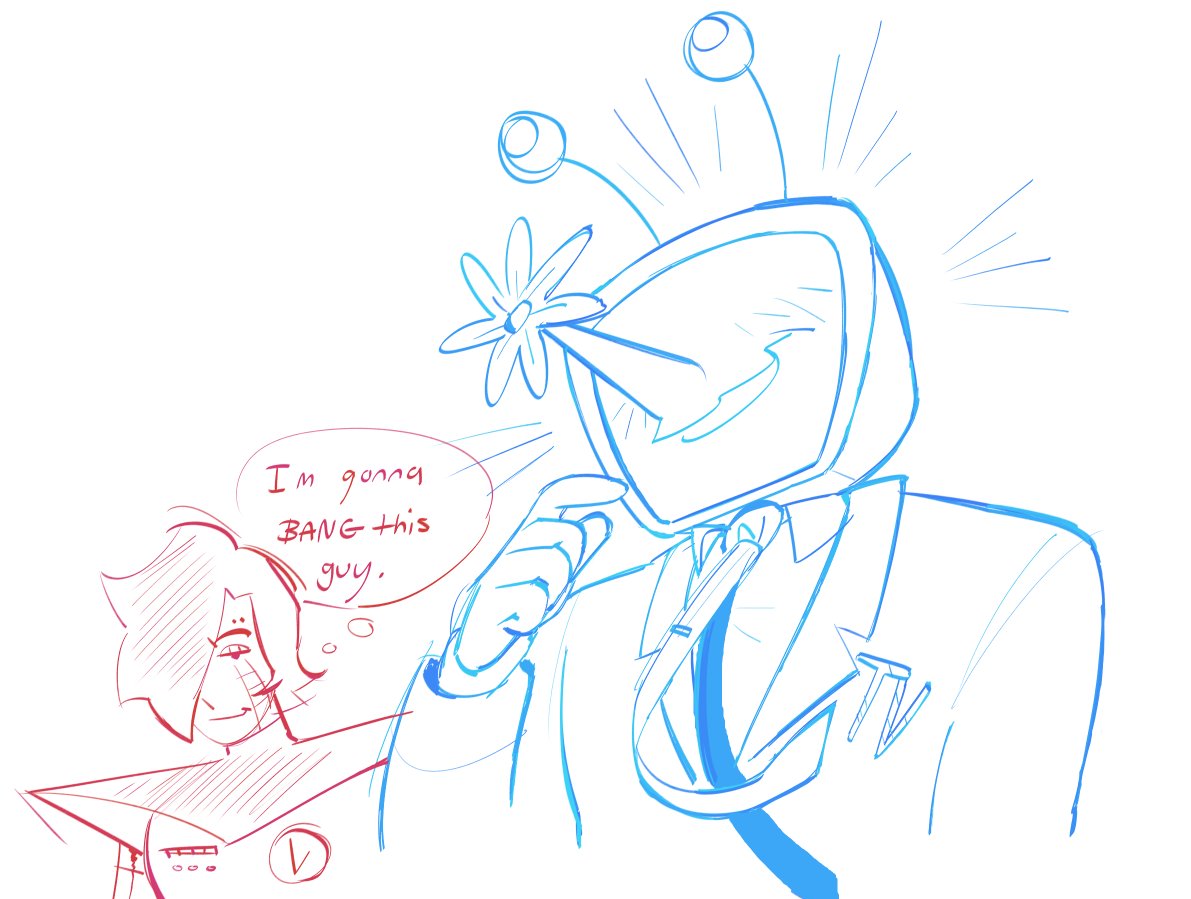 Squeeebss's tweet image. little doodle break from like 3 commissions im back!! #mettatenna