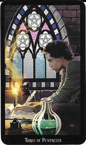 alanreadstarot's tweet image. First card out in my daily Tarot spread for me today: Three of Pentacles is the card of work; whether individually or as part of a team you're busy and may need to burn the midnight oil. Threes are also for completion; you'll get it all done #tarot #tarotcards #tarotspread #cotd