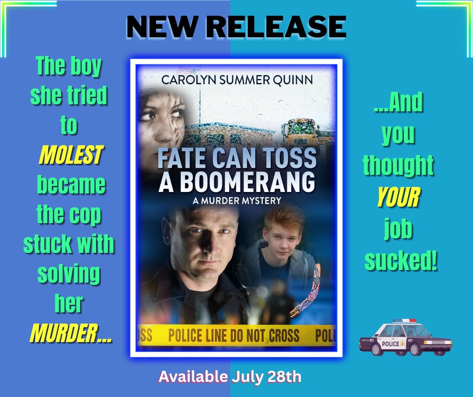 carolynsummerq1's tweet image. Fully Available on July 28th. FATE CAN TOSS A BOOMERANG. Whoa, can it ever...
#writingcommunity #writers #readingcommunity #readers #bookstoread #BooksWorthReading