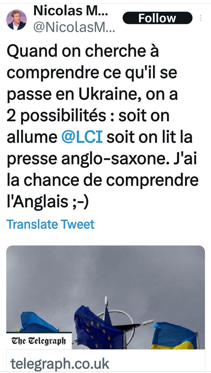 frenchieinlimbo's tweet image. Le @leJDD aussi relaie ce torche cul #extrêmedroite de #désinformation
Rappel
J'adore les sources crédibles de ce monsieur.
#TheTelegraph qui a publié la propagande #russe du #Kremlin pendant des années et s'est dépêché de l'enlever de ses sites en 2022 suite à l'implication des…