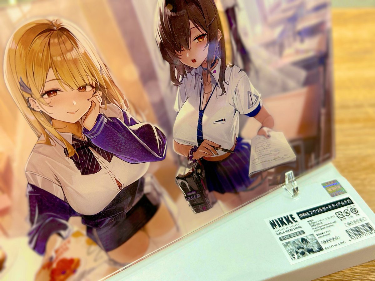 MEGANIKKESTORE's tweet image. 🟣MEGA NIKKE STORE KYOTO🟣
☆商品紹介
>アートボード
・ティア&ナガ
・アイン
>メダルコレクションvol.1
重厚感もあり飾り方は無限大♾️
>アンダーソン
・アクリルキーホルダー
・パルファム
・ステッカー etc…
お気軽にお越しくださいね🪭
#NIKKE #ニケ #メガニケ #メガニケストア…