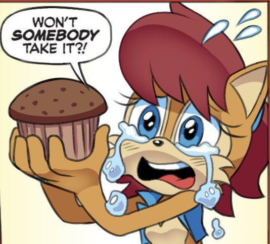 Sally_Acorn___'s tweet image. Someone made me a muffin and it was you @Purp_in_exile 😭