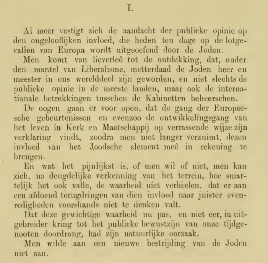 LowlandsLeo's tweet image. "Men komt van lieverleê tot de ontdekking, dat, onder den mantel van Liberalisme, metterdaad de Joden heer en meester in ons werelddeel zijn geworden"
- Abraham Kuyper, Minister-President van Nederland van 1901 tot 1905