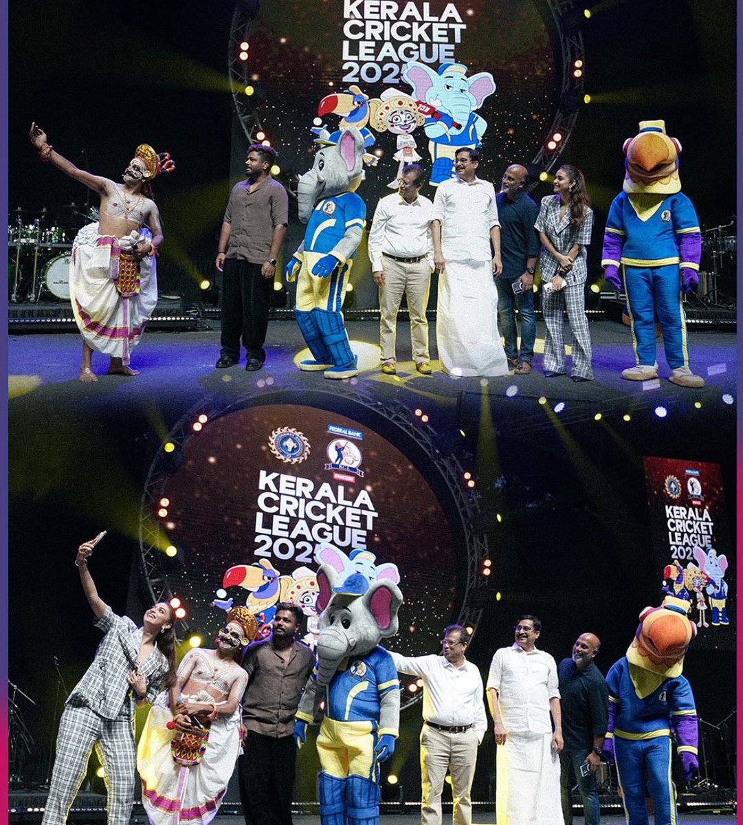 GreatKerala1's tweet image. The Grand launch of Kerala Cricket League season 2 was held in Trivandrum