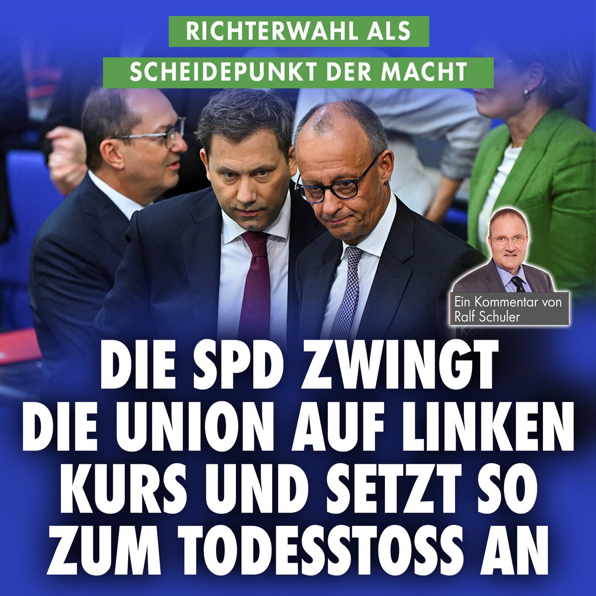niusde_'s tweet image. Was wir in diesen Tagen erleben, ist ein zäher, beinharter Macht- und Lagerkampf, der vieles unter sich begräbt, was die alte Bundesrepublik ausgemacht hat.
nius.de/kommentar/news…