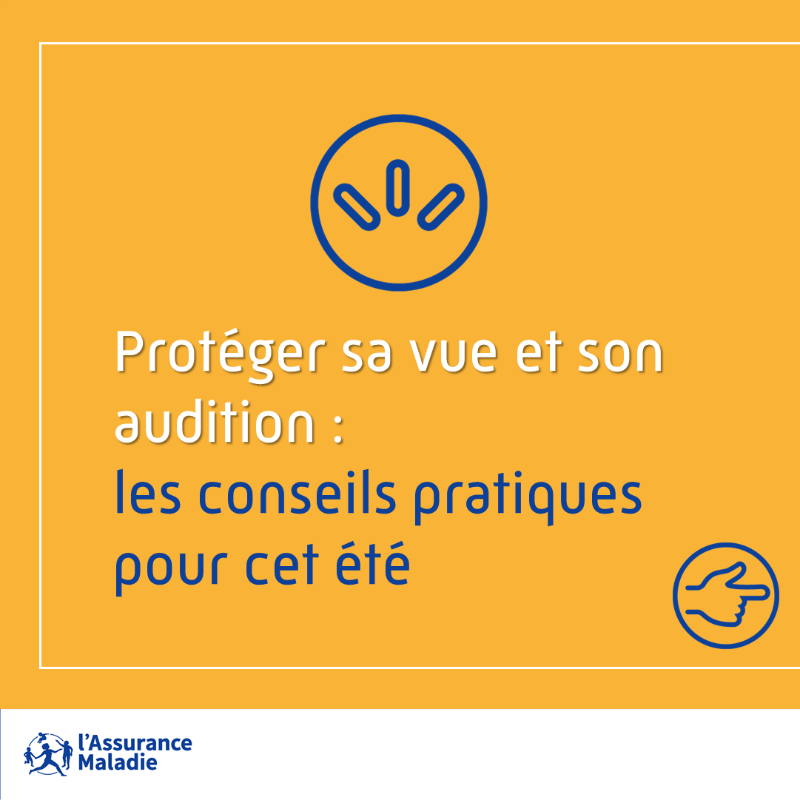 Assur_Maladie's tweet photo. #EtéSansSoucis | L’été, les activités estivales peuvent représenter un risque pour la vue et l’audition.

🚨 Avec de la vigilance, il est possible d’en profiter sans impact pour la santé.

Voir nos conseils ⤵️