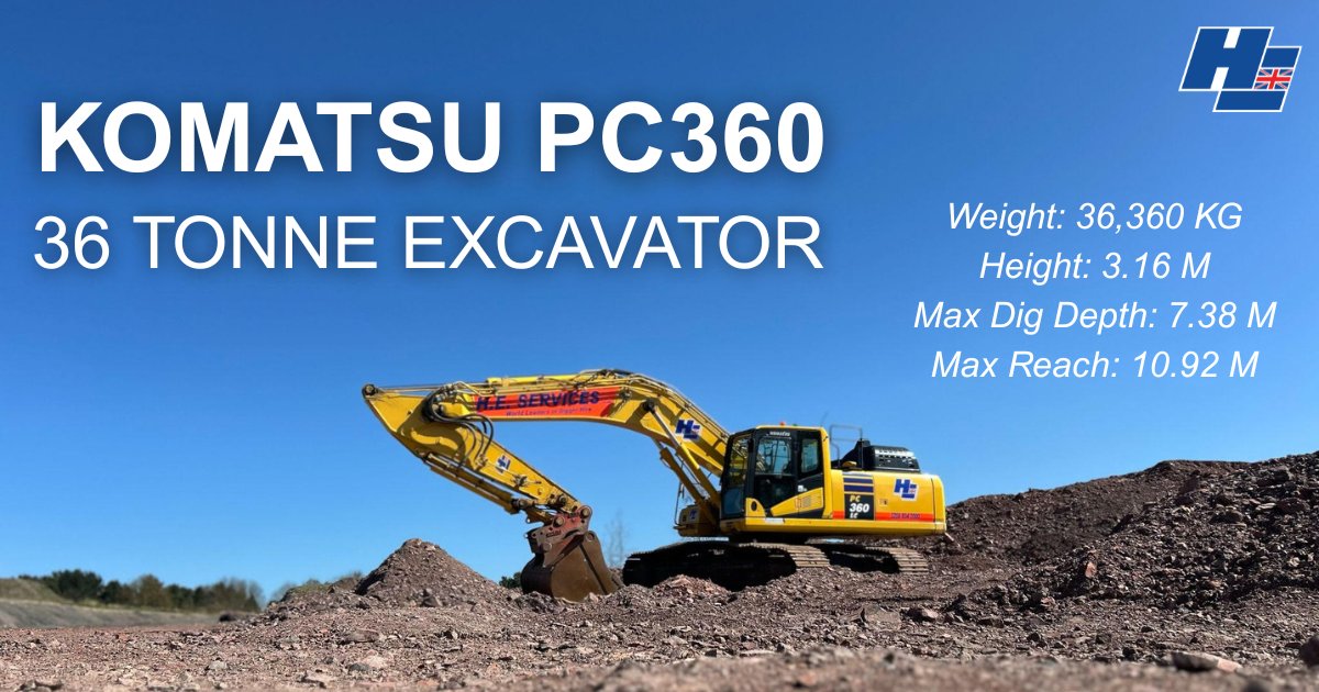 Meet the machine built for serious digging...

Read more about this 36 tonne excavator: heservices.co.uk/hire/36-tonne-… 

#uk #machinery #construction #komatsu #digger #excavator #largedigger