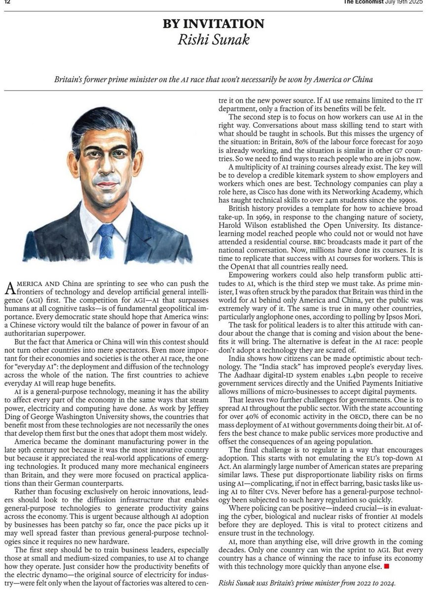 Citizen Stack (@stackcitizen) on Twitter photo Rishi Sunak <a href="/RishiSunak/">Rishi Sunak</a>, former Prime Minister of the United Kingdom, states, “India shows how citizens can be made optimistic about technology. The "India Stack” has improved people's everyday lives,” in his article titled ‘By Invitation’ in The Economist. He acknowledges Rishi Sunak <a href="/RishiSunak/">Rishi Sunak</a>, former Prime Minister of the United Kingdom, states, “India shows how citizens can be made optimistic about technology. The "India Stack” has improved people's everyday lives,” in his article titled ‘By Invitation’ in The Economist. He acknowledges