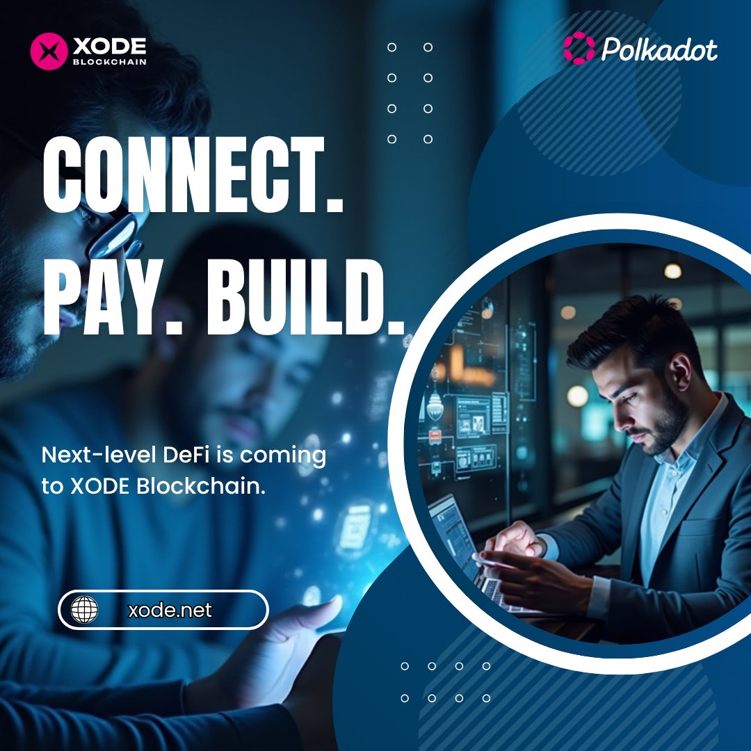XodeNet's tweet image. Connect. Pay. Build.

Next-level DeFi is coming to XODE Blockchain.

#XODE #Polkadot #Web3DeFi #BlockchainTools