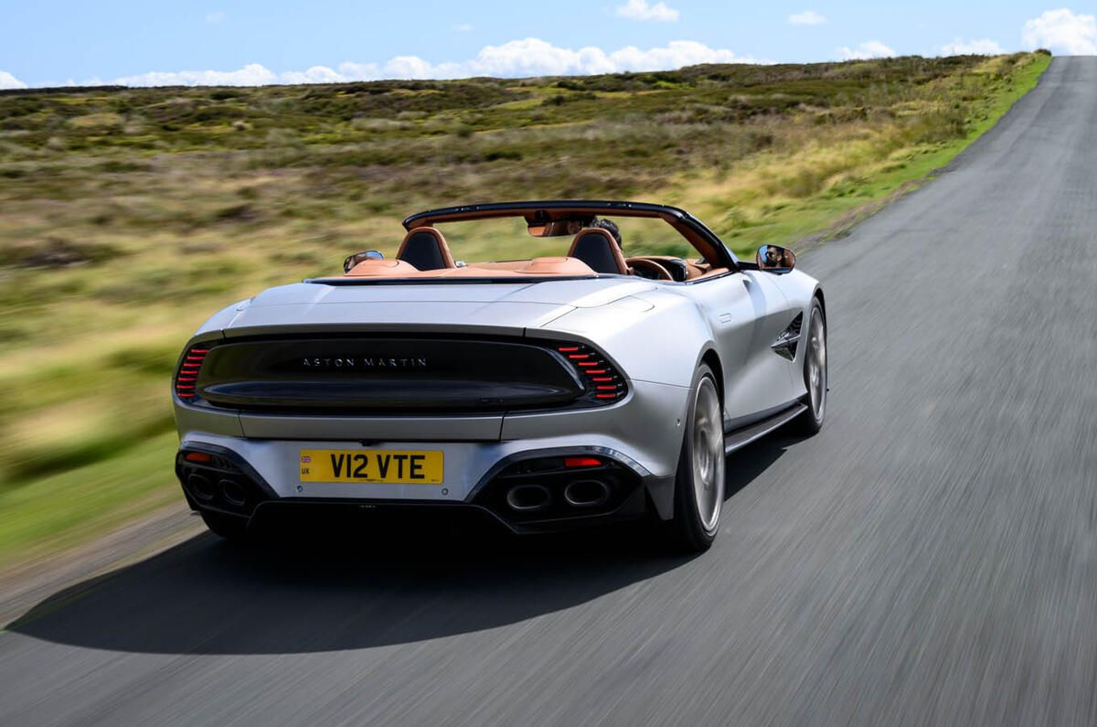 autocar's tweet image. REVIEW: Aston Martin's fastest, most powerful and most expensive open-top car offers everything we love about the coupe, just with more drama... buff.ly/08jyjE8