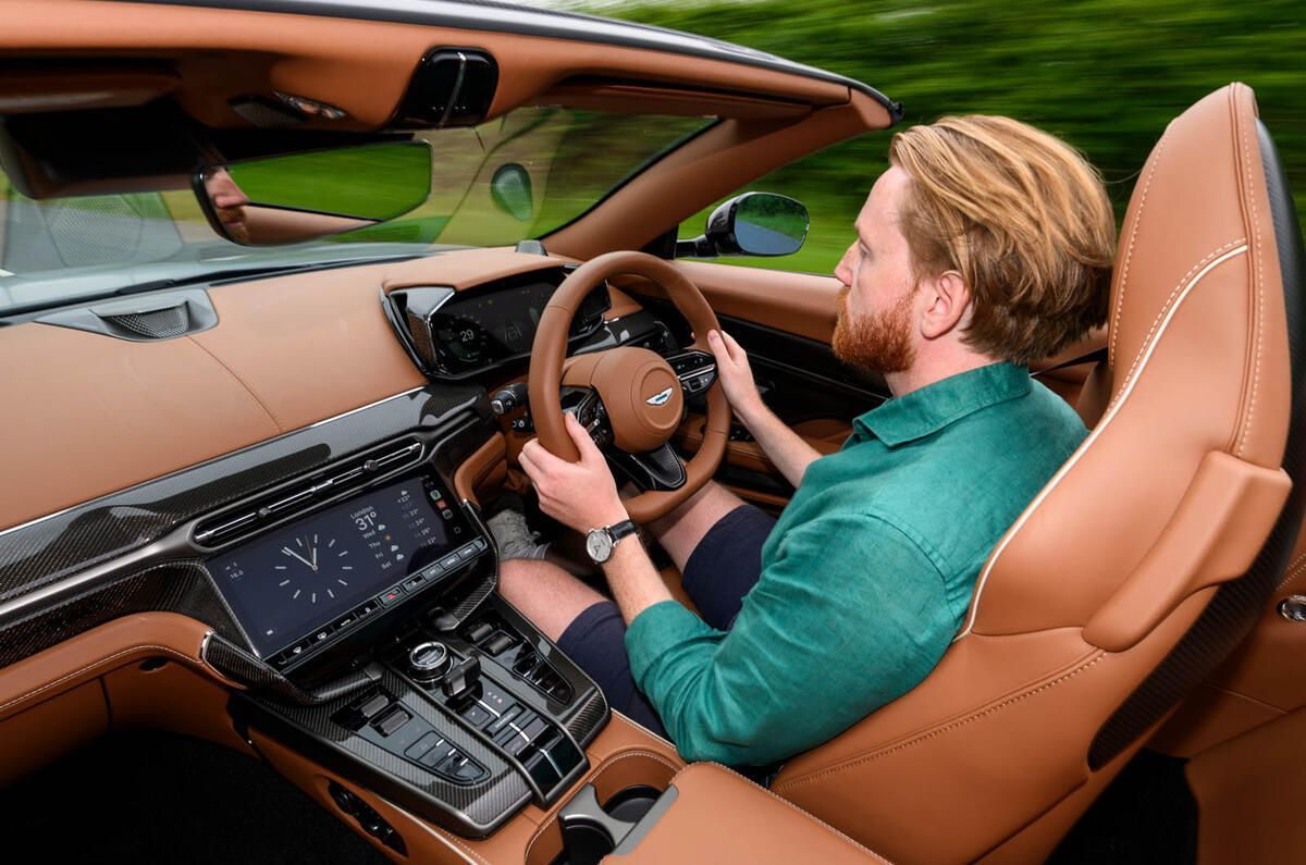 autocar's tweet image. REVIEW: Aston Martin's fastest, most powerful and most expensive open-top car offers everything we love about the coupe, just with more drama... buff.ly/08jyjE8