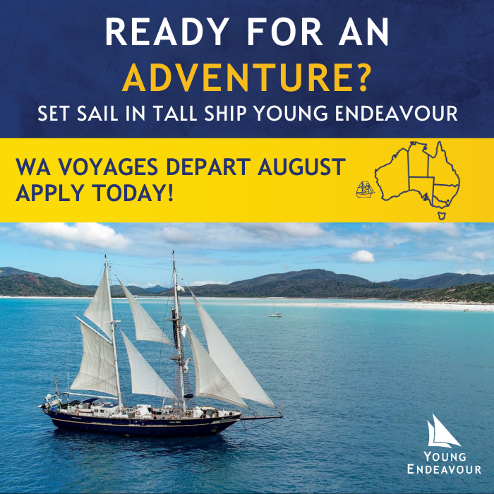 YoungEndeavour1's tweet image. 🚨WA legends – this one’s for you.
Applications are open for 11-day voyages departing Fremantle and Albany this August–September.
🧭 Apply now: youngendeavour.gov.au/apply-now
💸Oh – if cash is tight, financial help is available: youngendeavour.gov.au/before-you-app…