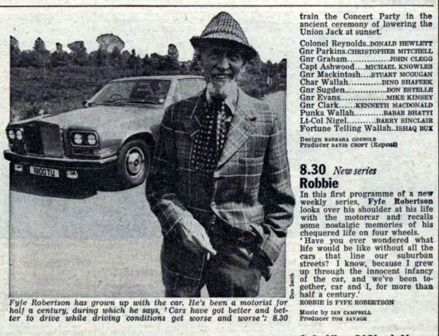BraxM's tweet image. Scottish roving reporter Fyfe Robertson began his own series of investigations, Robbie, #OTD 50 years ago. And am I dreaming it, or did the theme tune used to be the instrumental track Arrival by Abba? @RadioTimes