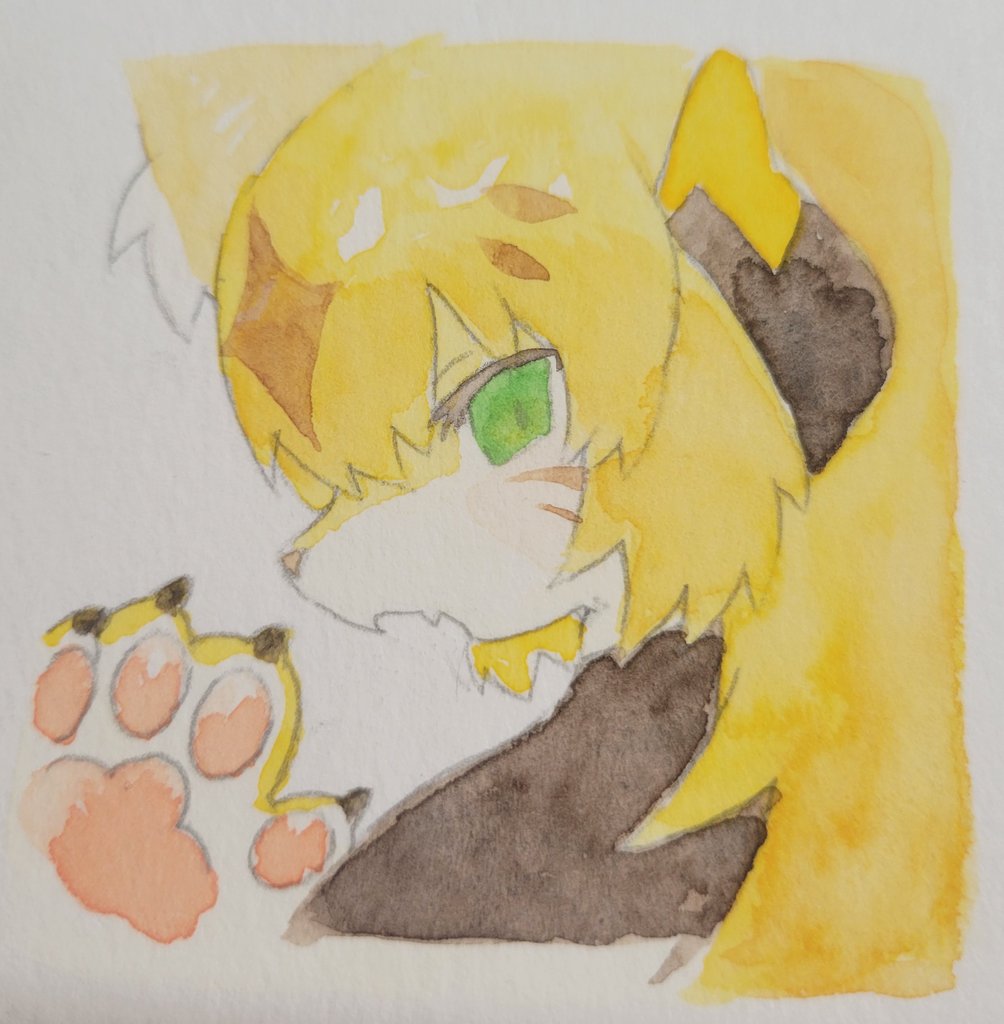 pem2p's tweet image. 下塗りから色鉛筆で仕上げる作業すき