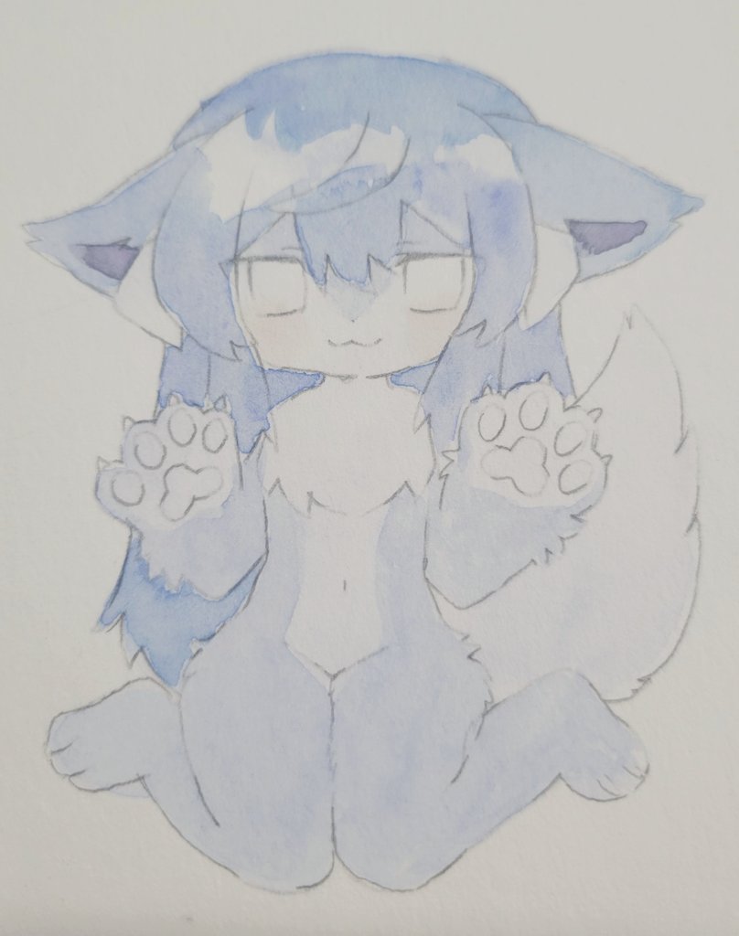 pem2p's tweet image. 下塗りから色鉛筆で仕上げる作業すき