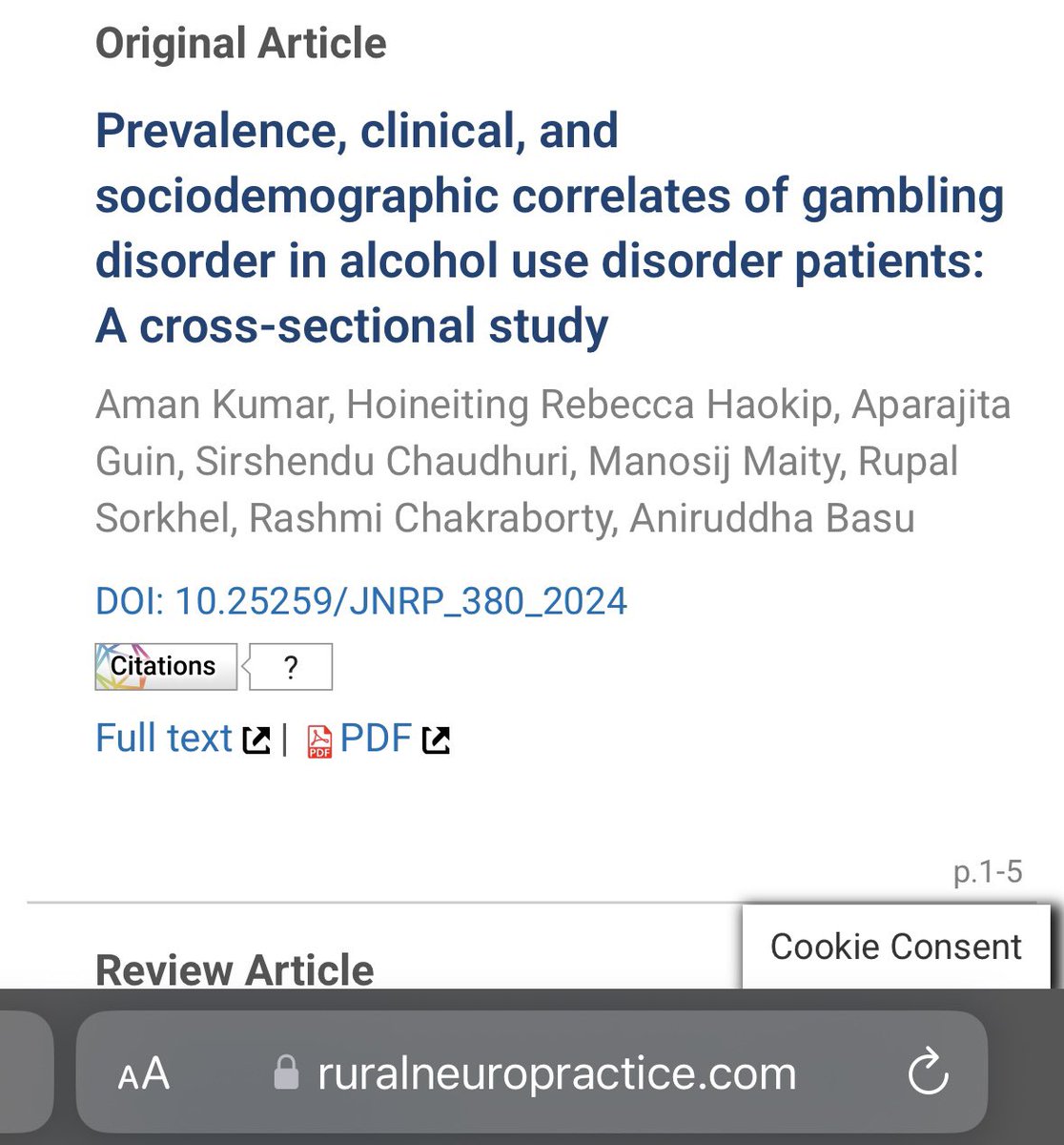 Life Update: Published my ICMR STS Research work as 1st author