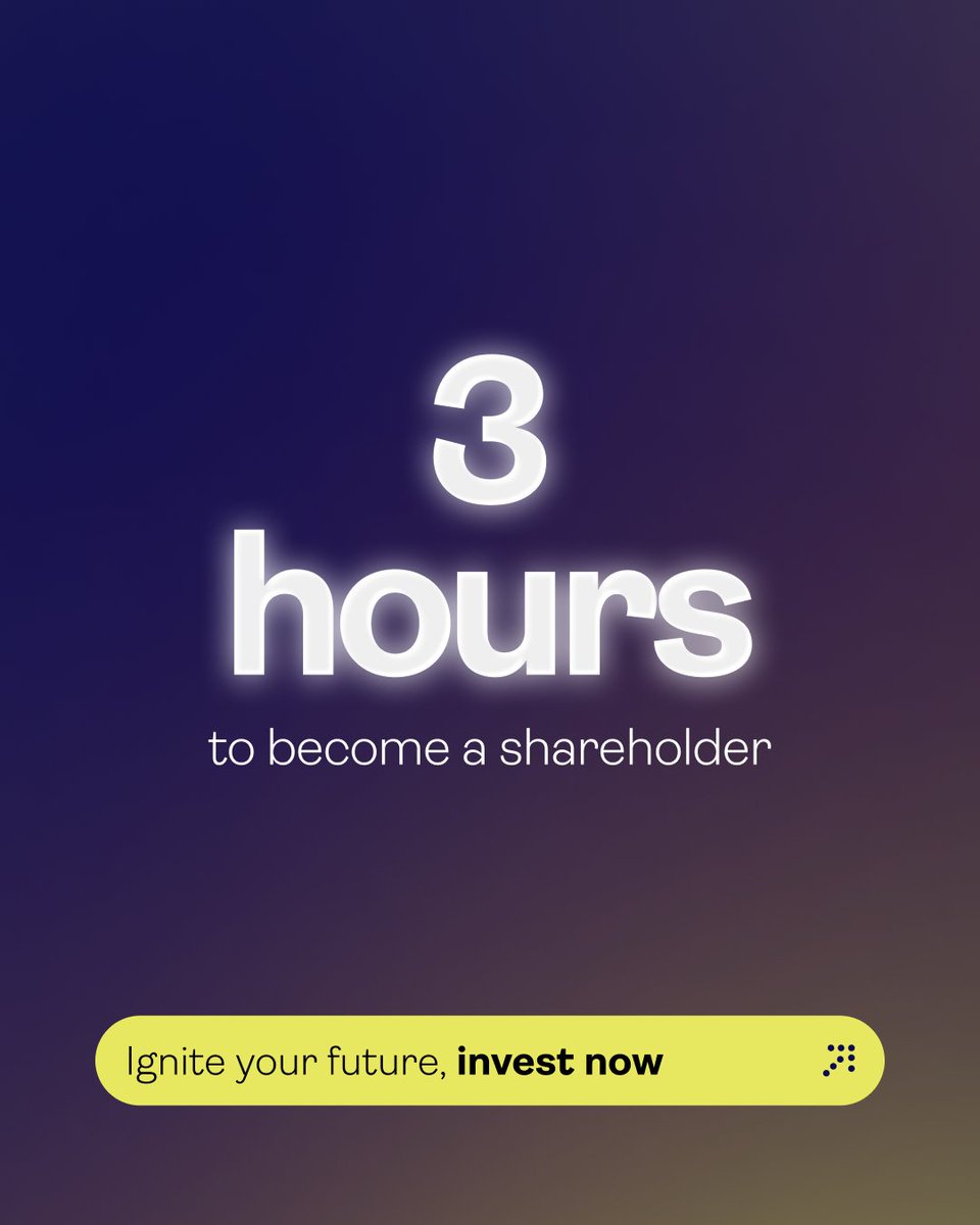 Betoken_io's tweet photo. ๐ง๐ถ๐ฐ, ๐๐ฎ๐ฐ... โฐ ๐ง๐ต๐ฒ๐ฟ๐ฒ ๐ฎ๐ฟ๐ฒ ๐ผ๐ป๐น๐ ๐ฏ ๐๐ข๐จ๐ฅ๐ฆ ๐น๐ฒ๐ณ๐!
The #IgniteYourFuture moment with Beself Brands tokenized shares is about to arrive. https://t.co/6IiSVhHCuV