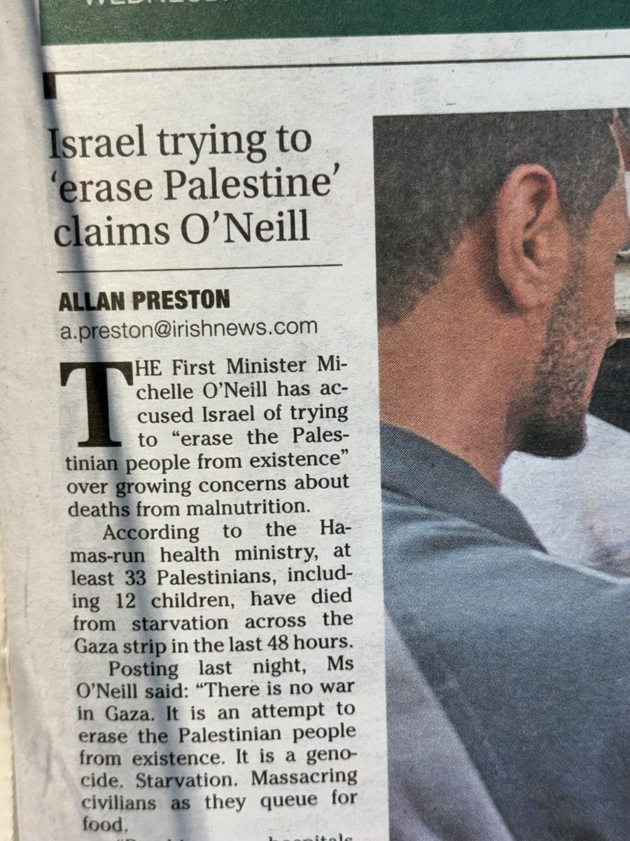 Had a look at today’s newspapers in Ireland and thought there was some kind of support. However, the propaganda, the Irish News, is still serving as a mouthpiece for Israel and continuing to justify genocide. 

May they face along with Alan unimaginable suffering they will never