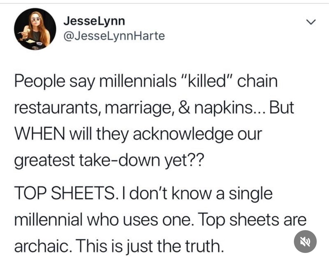 inversefox's tweet image. I googled it and learned that a “top sheet” is a sheet that goes between you and your duvet.
Do Americans not have duvet covers? Do they use a separate sheet and an uncovered blanket on top like a 1950s prison?
Or is a top sheet used as well as a duvet cover?