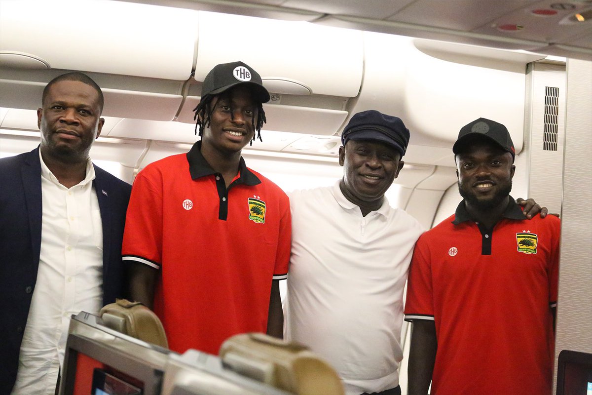 purefmsports's tweet image. Asante Kotoko have landed in Johannesburg 鉁堬笍.
The Porcupines will face South African side Kaizer Chief in the 2025 Toyota Cup on Saturday, July 26,2025, at the Moses Mabhida Stadium.