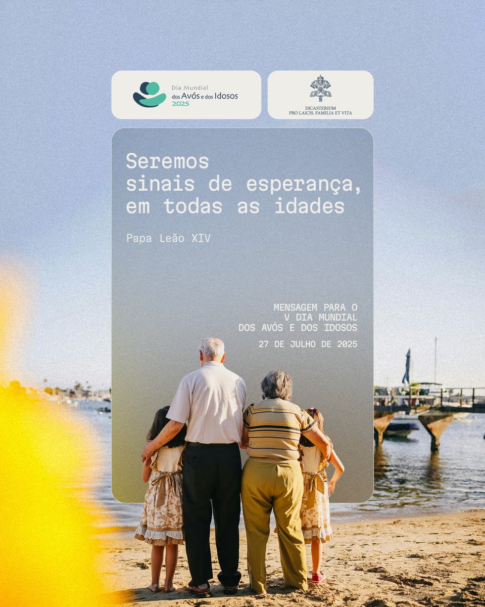 “Transmitamos com amor a fé que vivemos na família e nos encontros quotidianos durante tantos anos […] Assim, seremos sinais de #esperança, em todas as idades.” (@pontifex_pt)
#AvóseIdosos #27julho
Leia a mensagem: laityfamilylife.va/content/laityf…