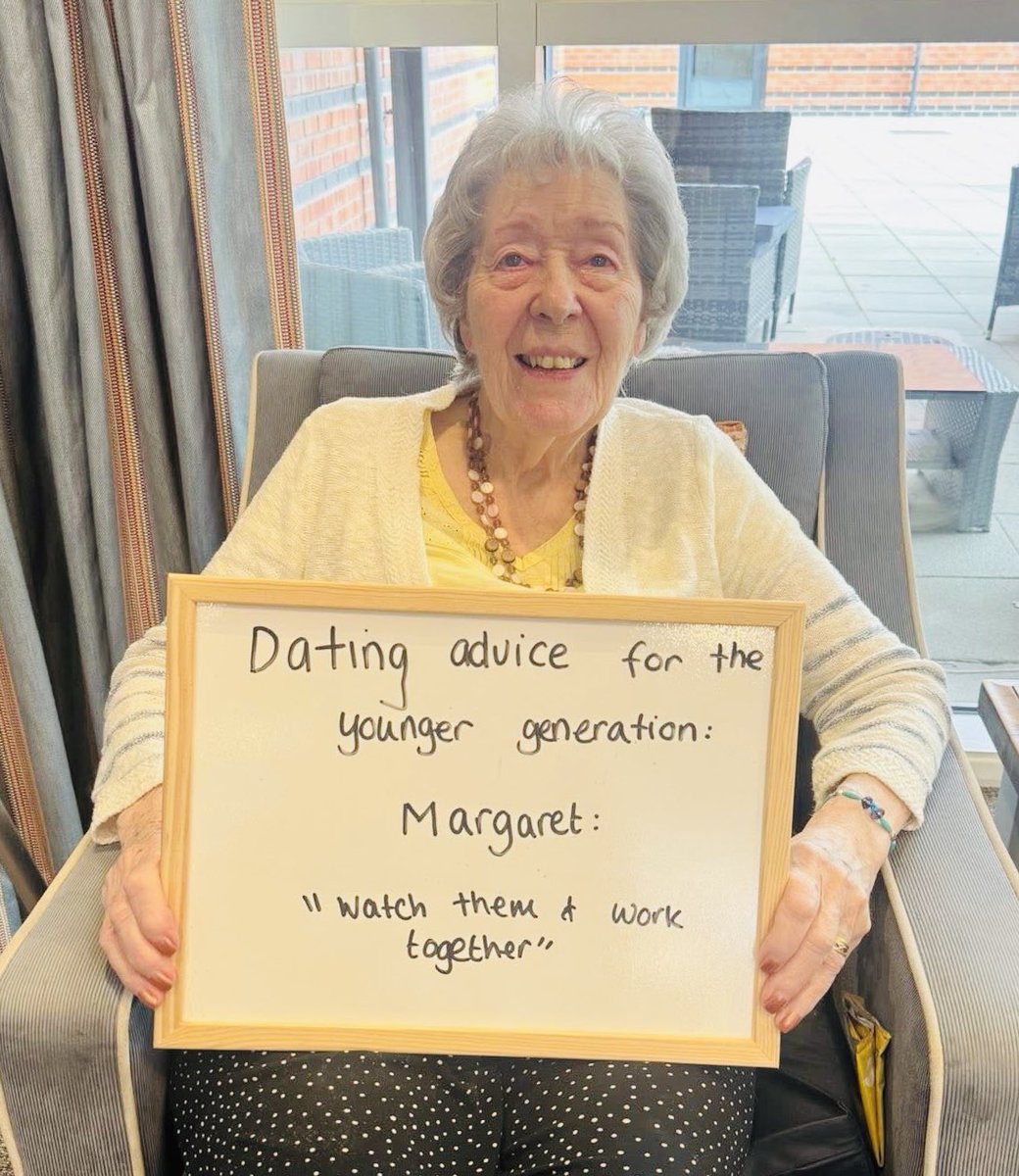 broxtoweindys's tweet image. These women know.
Hundreds of years of dating men and this is their advice.
( from the wonderful residential care home - Beeston Rise in Broxtowe)