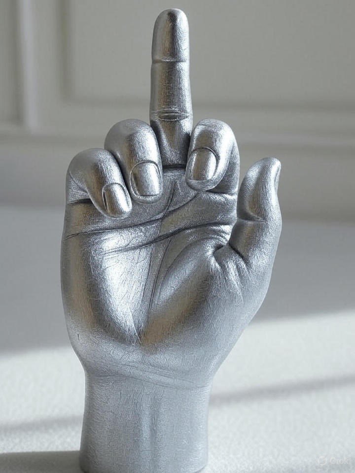 KingKong9888's tweet image. At some point, #Silver will give the Banksters its middle finger. 😆🤭🙈