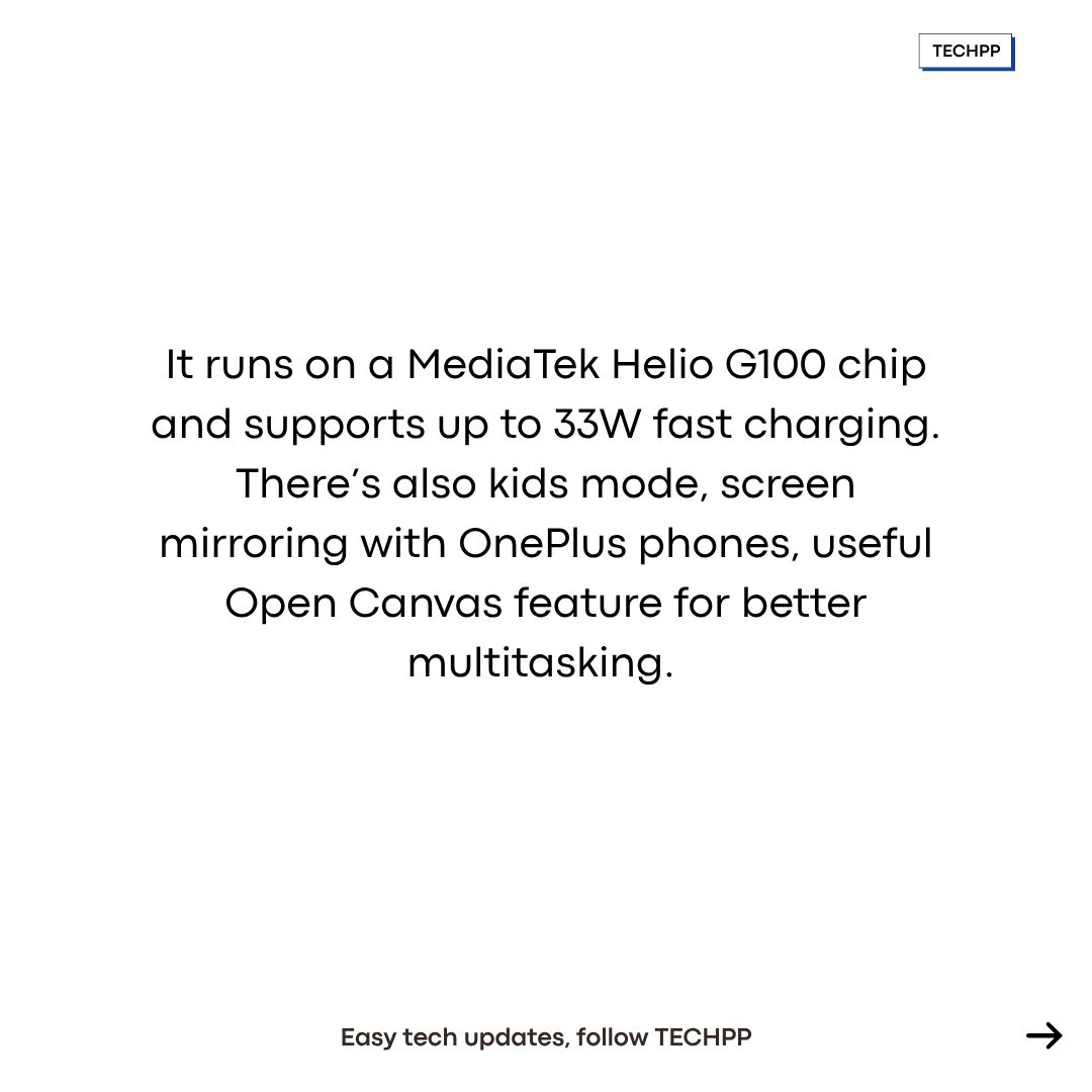 techpp's tweet image. OnePlus Pad Lite launched in India

#OnePlusPadLite #OnePlusIndia #AndroidTablet #OnePlusIndia