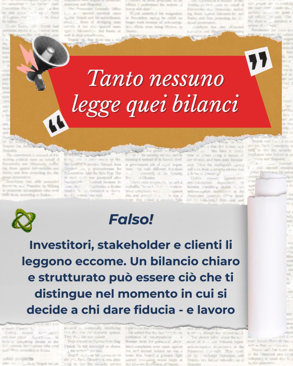 🔍 Fake Alert – La verità te la dice #ASACERT
📘 Bilanci di #sostenibilità #VSME (Voluntary Sustainability Reporting Standard for non-listed SMEs): 3 falsi miti da sfatare (prima di dire “non mi riguarda”)
Contattaci 📩 bit.ly/3IqQW6p
#ESG #Bilanc3 #FakeNews