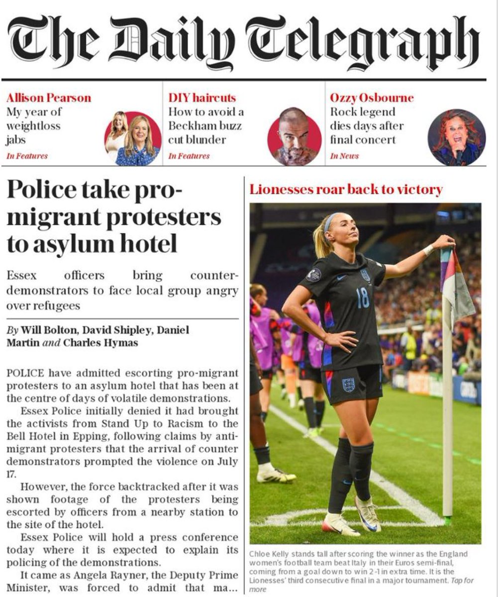 SuellaBraverman's tweet image. Two-tier policing at its finest.
People are right to be angry about the migration crisis.
But when the police are part of the problem, it’s no wonder we’ve lost confidence.
