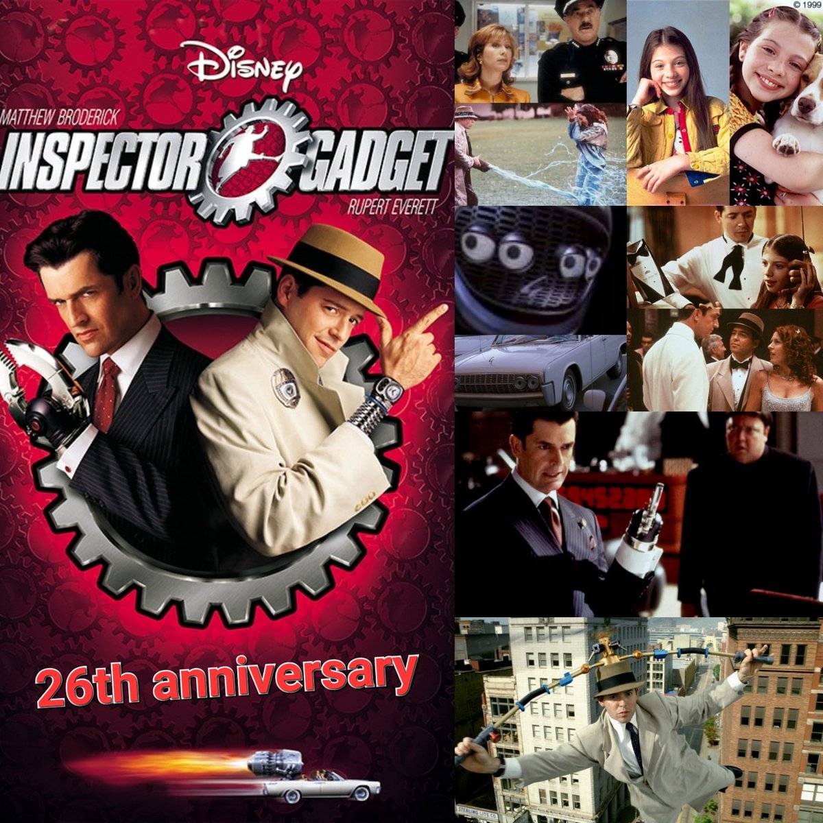 Today even marks the #26thanniversary of #WaltDisneyPictures's # InspectorGadget. #Disney @Disney #CaravanPictures #RogerBirnbaumProductions  #JohnBrown #Penny #BrainDog #Gadgetmobile #BrendaBradford @MsJoelyFisher  #DrClaw #SanfordScolex #ChiefQuimby ..., image size:1200x1200