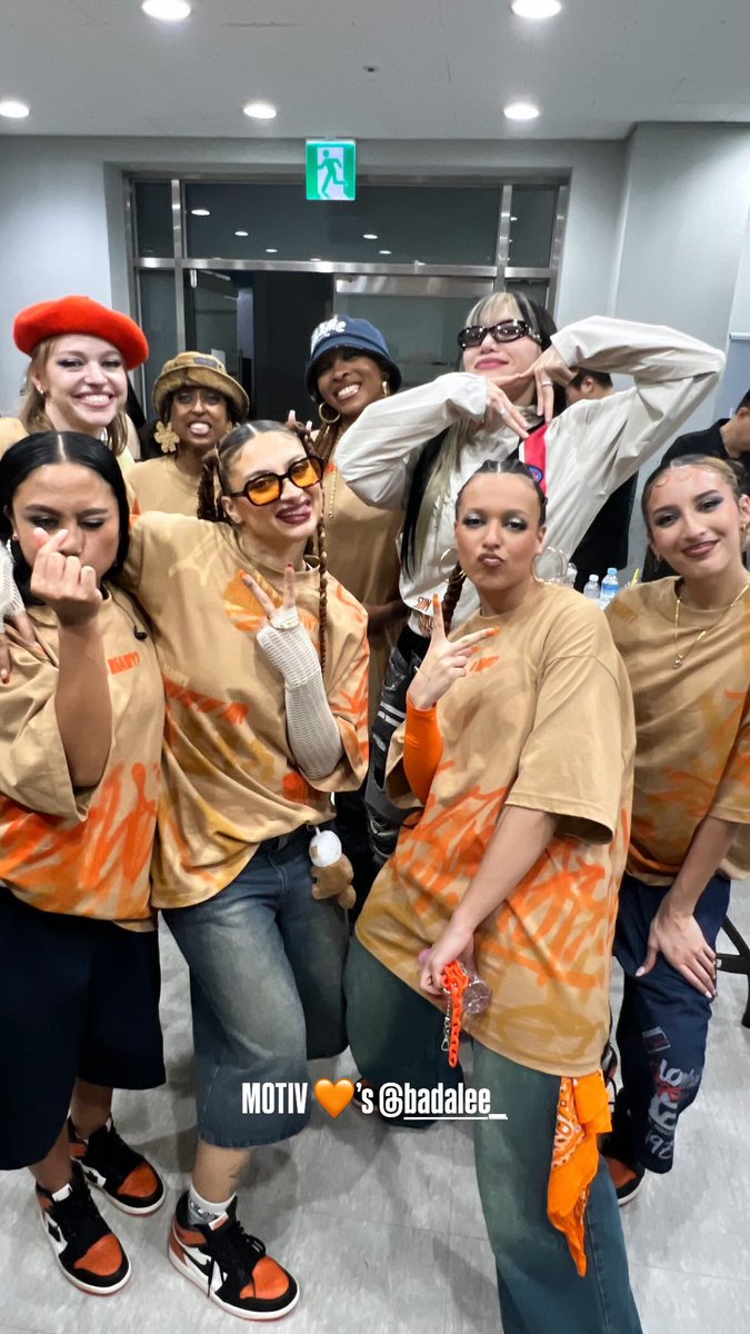 badaleenation's tweet image. bada lee with mōtiv crew 🫶🏼
