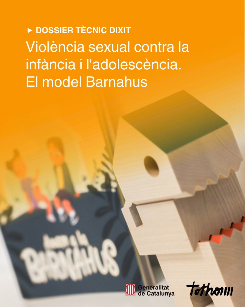 📖 Consulta el dossier tècnic DIXIT “Violència sexual contra la infància i l'adolescència. El model Barnahus” amb entrevistes, monografies, articles, recursos web i normativa per a l'abordatge integral d’aquesta problemàtica. 

➡️ gen.cat/40SuaKI