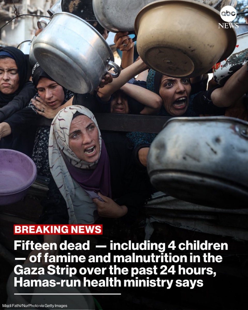 In Gaza verhungert niemand. 
Aber die Hamas will, dass wir das glauben. Und sie erreichen das so: Die „Fixer“, das sind die bezahlten guides der Reporter, die sich in Gaza auskennen, karren die Fotografen zu den Armenspeisungen (im Bild). Denn auch in Gaza gibt es Menschen die