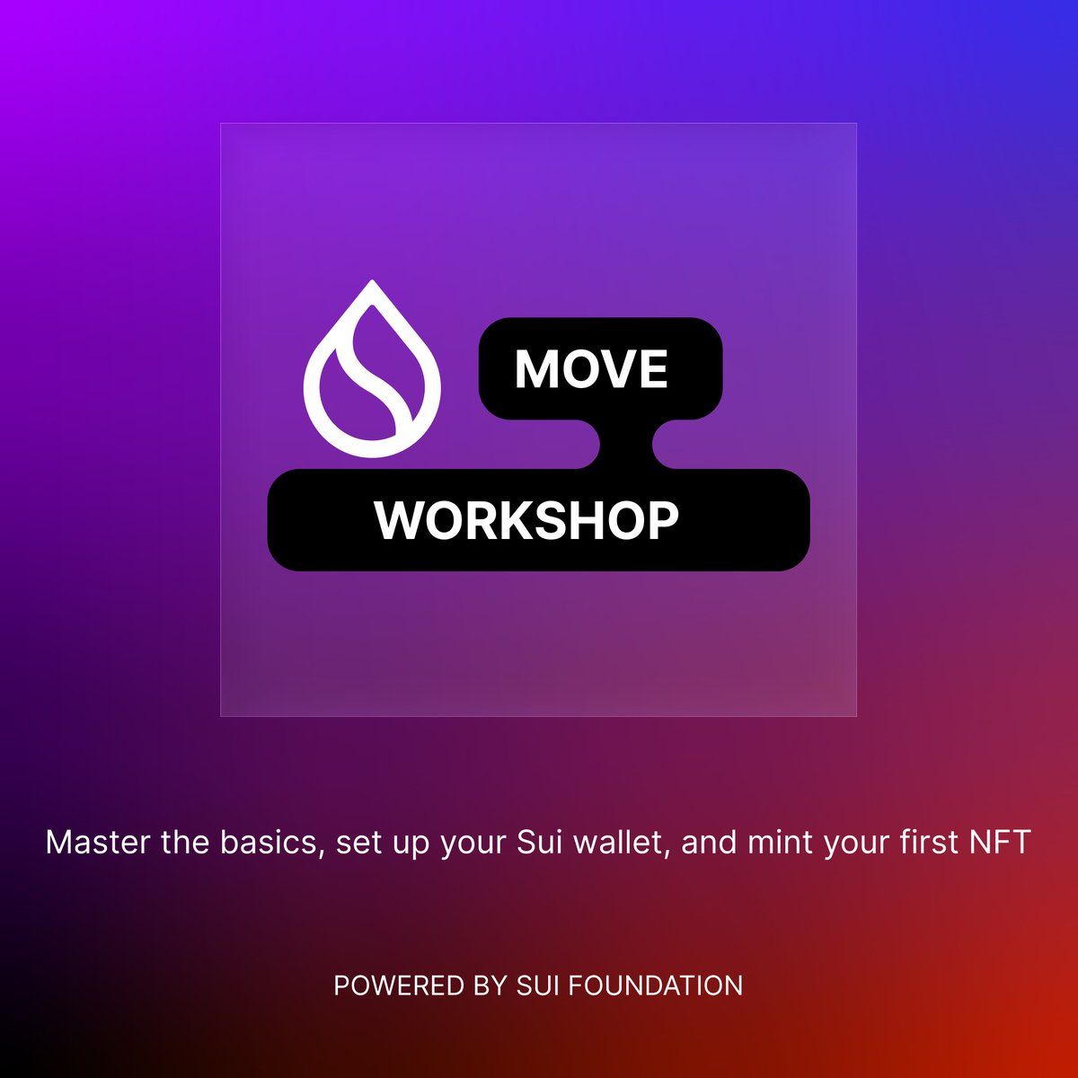 🚨 Reminder 🚨

The Sui Move Workshop is happening this weekend!
📆 26/07
📍 La Shalom, Mbale
✅ Learn the basics
🔐 Set up your Sui wallet
🖼️ Mint your first NFT on Sui!

FREE ENTRY

Reserve your seat: forms.gle/N1HUBqAopP7PSG…