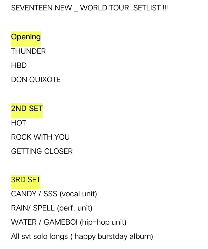 felinology_'s tweet photo. THIS IS MY THEORY FOR THEIR SETLIST !! https://t.co/yIjAHAajud
