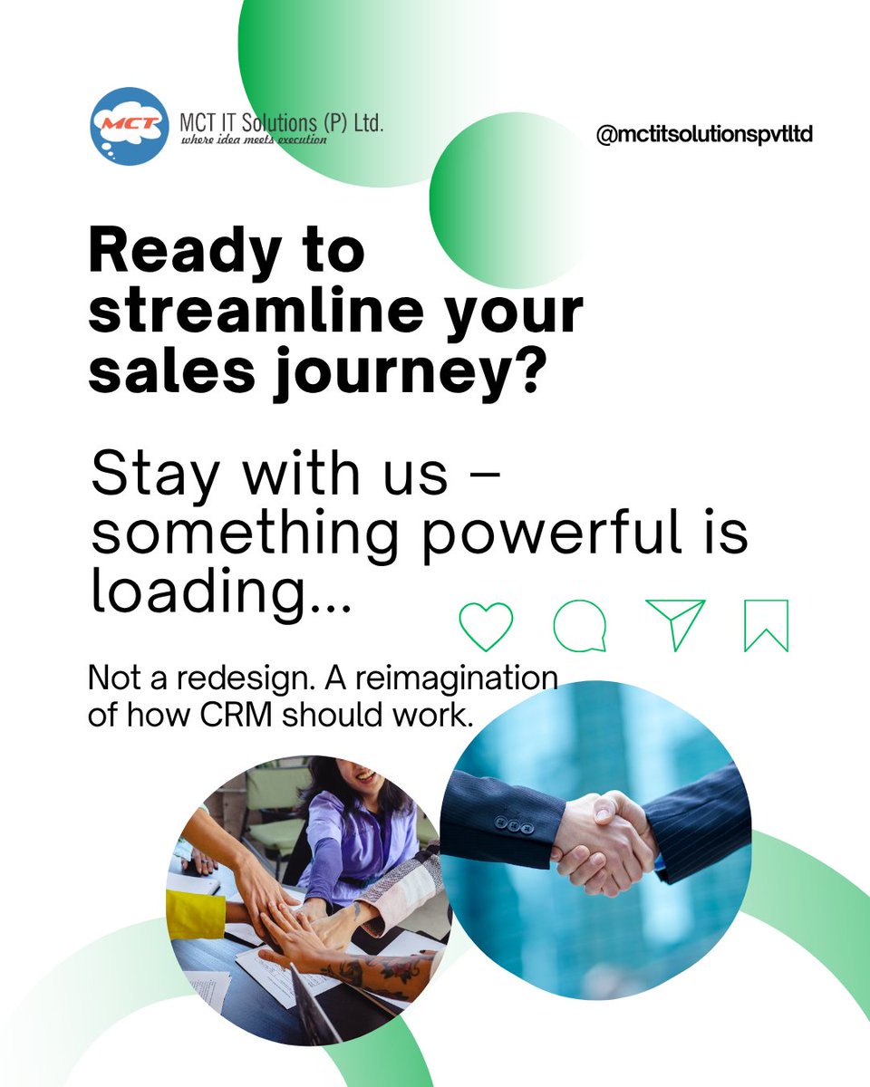 mctitsolutions's tweet image. Simplify sales.
Track, nurture, and close deals faster — all inside Dynamics 365.
Streamlined workflows, fewer clicks, more control.

#SalesMadeSimple #CRM #Dynamics365 #SalesJourney