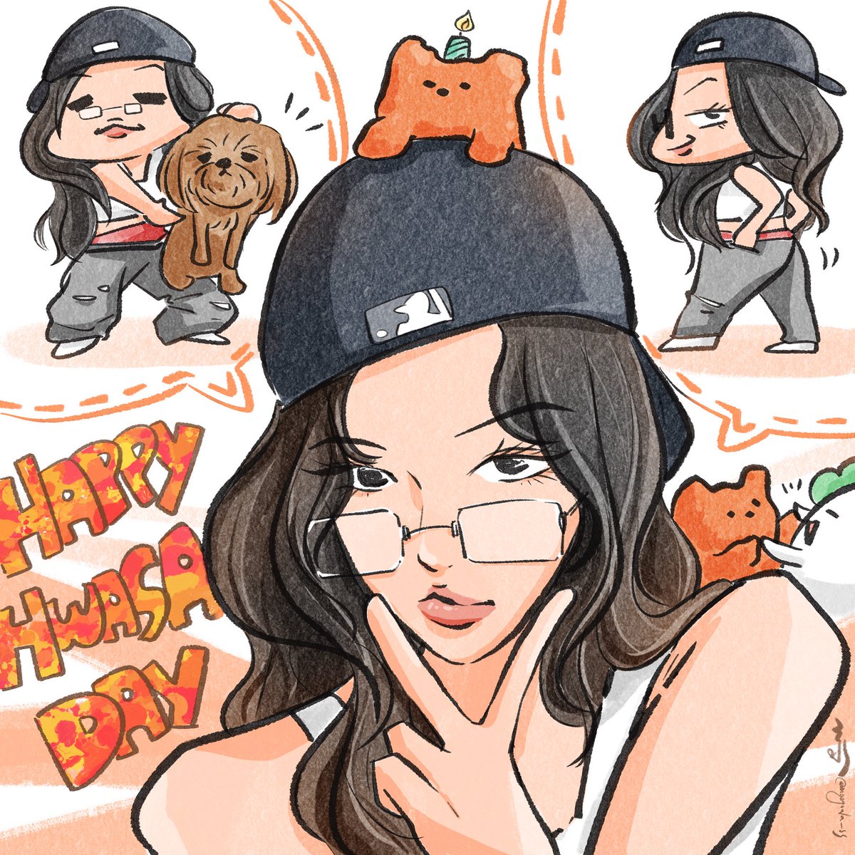 HAPPY HWASA DAY🥳🧡💚🧡💚
#여름한조각에_화사한송이
#ThirtyliciousHwasa
