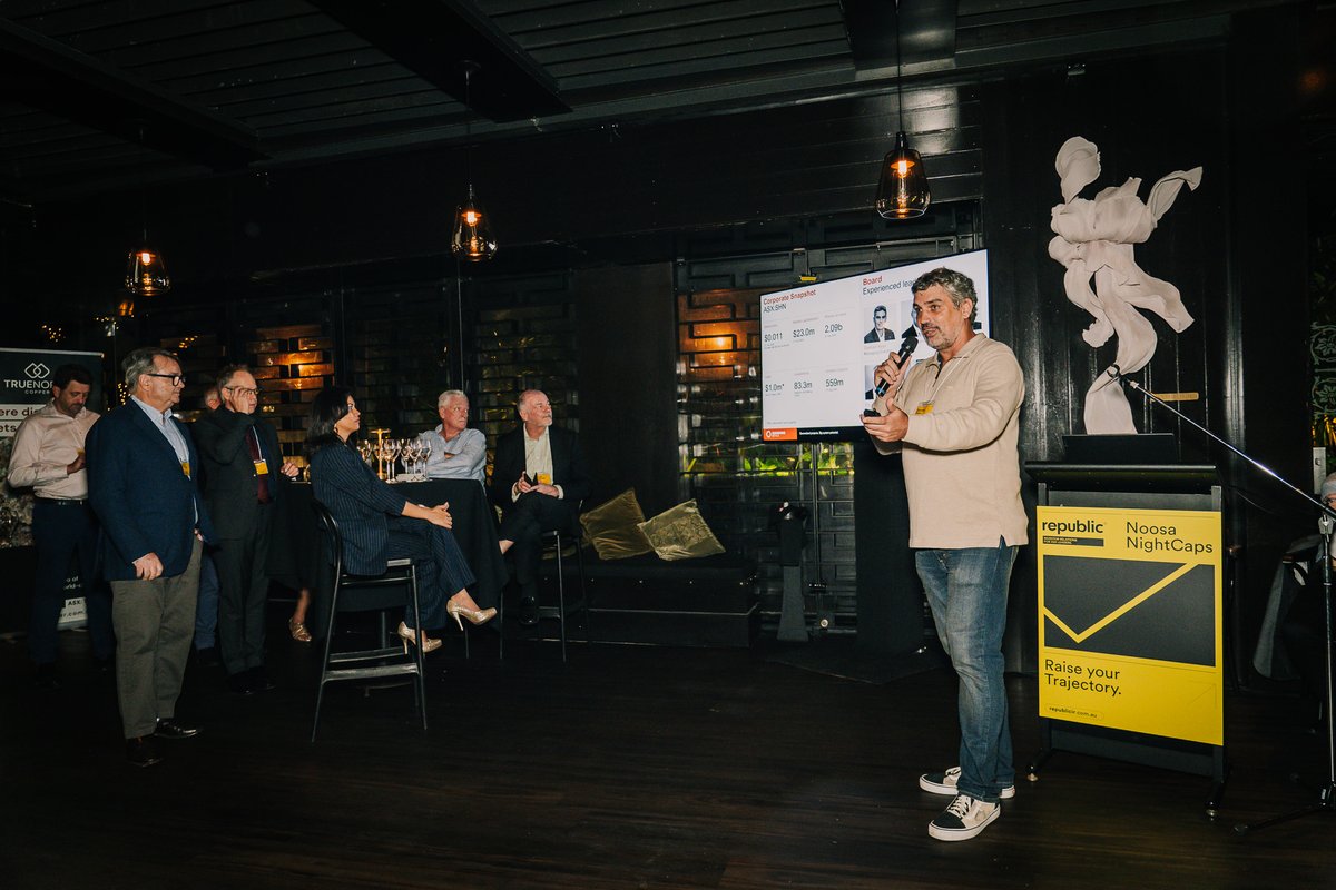 Our Managing Director Damien Keys presented at <a href="/republic_ir/">Republic IR</a> 's Noosa NightCaps event last night. It was a great way to kick off the Noosa Mining Conference.