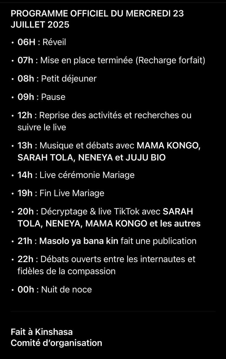 solangekamwya's tweet image. Nous avons une journée très chargée aujourd’hui 😂😂
Congolais 🇨🇩
