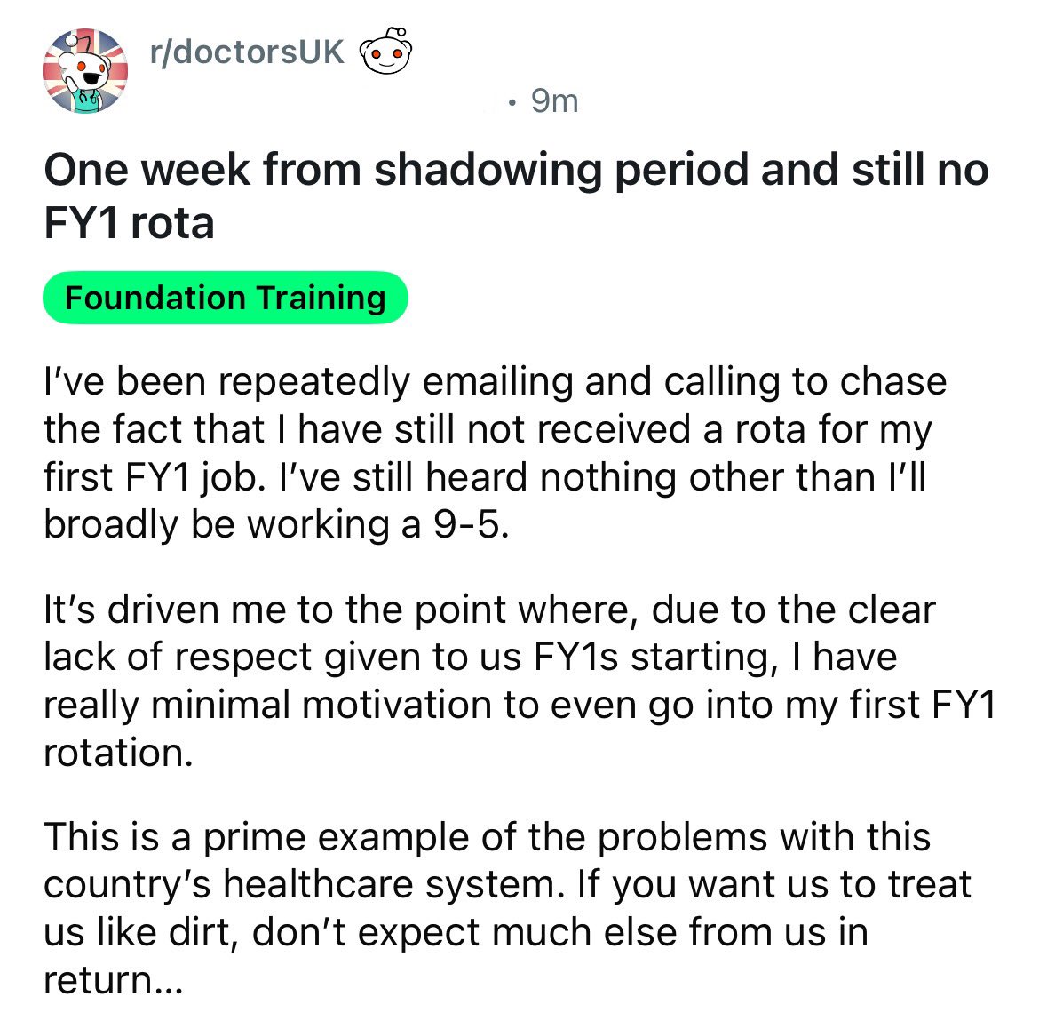 DrLukeCraddock's tweet image. Doctors become apathetic and radicalised against the NHS before they even start working. Is it any surprise we no longer want to die on its alter? Given the contempt and disdain it treats us?
They were right, weren’t they?
#BMA1948
