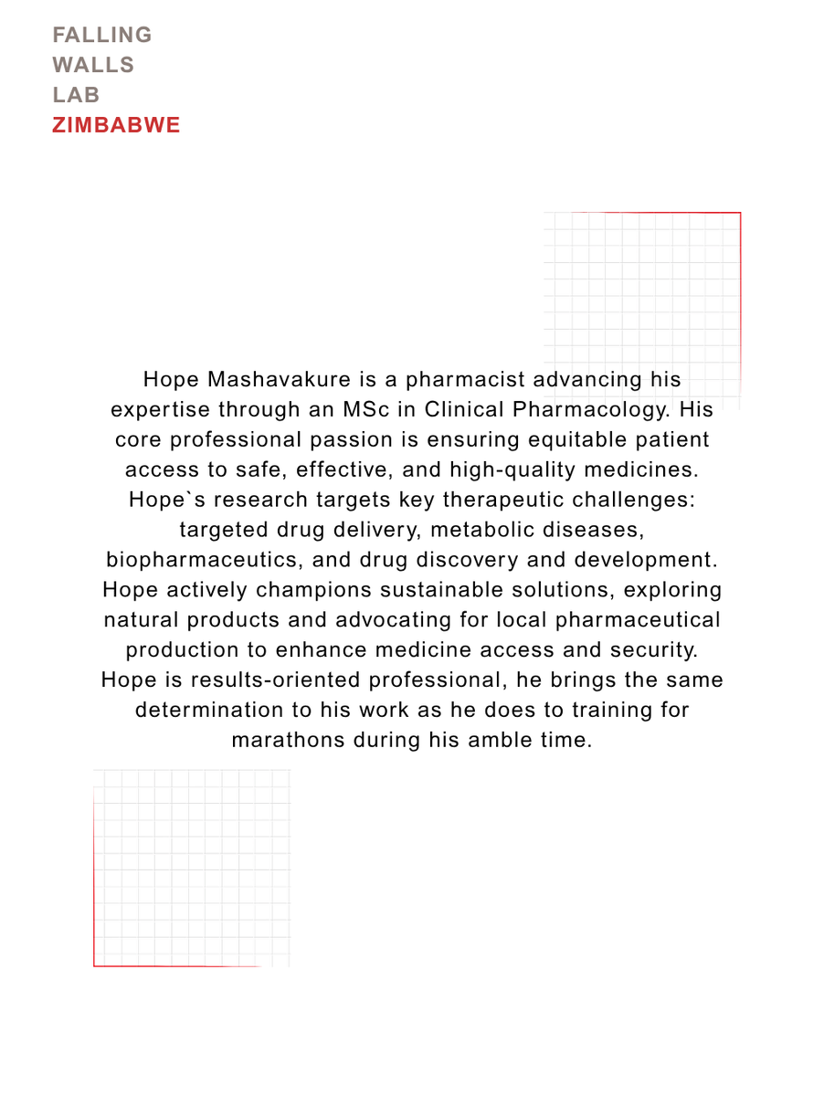 🌱 Ozempic too pricey? Try Cassia abbreviata.
Hope’s cooking up a natural capsule to beat cholesterol in low-resource settings. Science + tradition = Access.
#FallingWallsLab #PlantPower #Dyslipidemia #Obesity #PharmaInnovation #ScienceForImpact #Zimbabwe